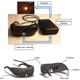 The specialized goggles take in information from the outside world and translate it into pulses of amber light meant to help the gene-edited retinas perceive information the way the retina does in people without these genetic disorders